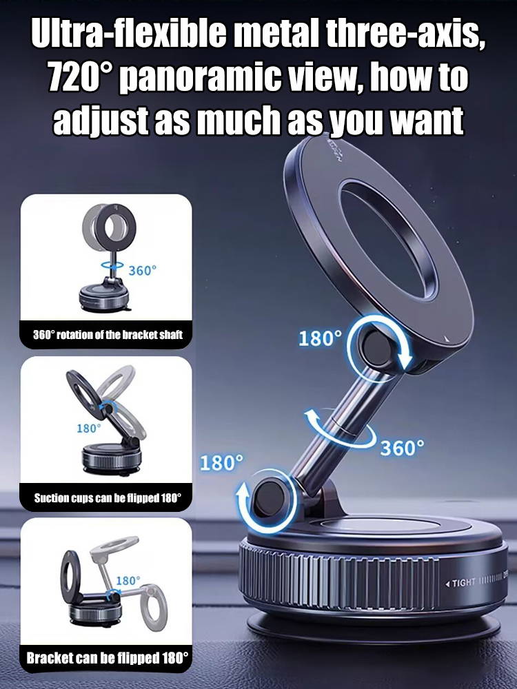 😍New strong magnetic car phone holder. Folds in one second, saving space ✅ Sturdy and leaves no marks; experienced drivers are already using it.