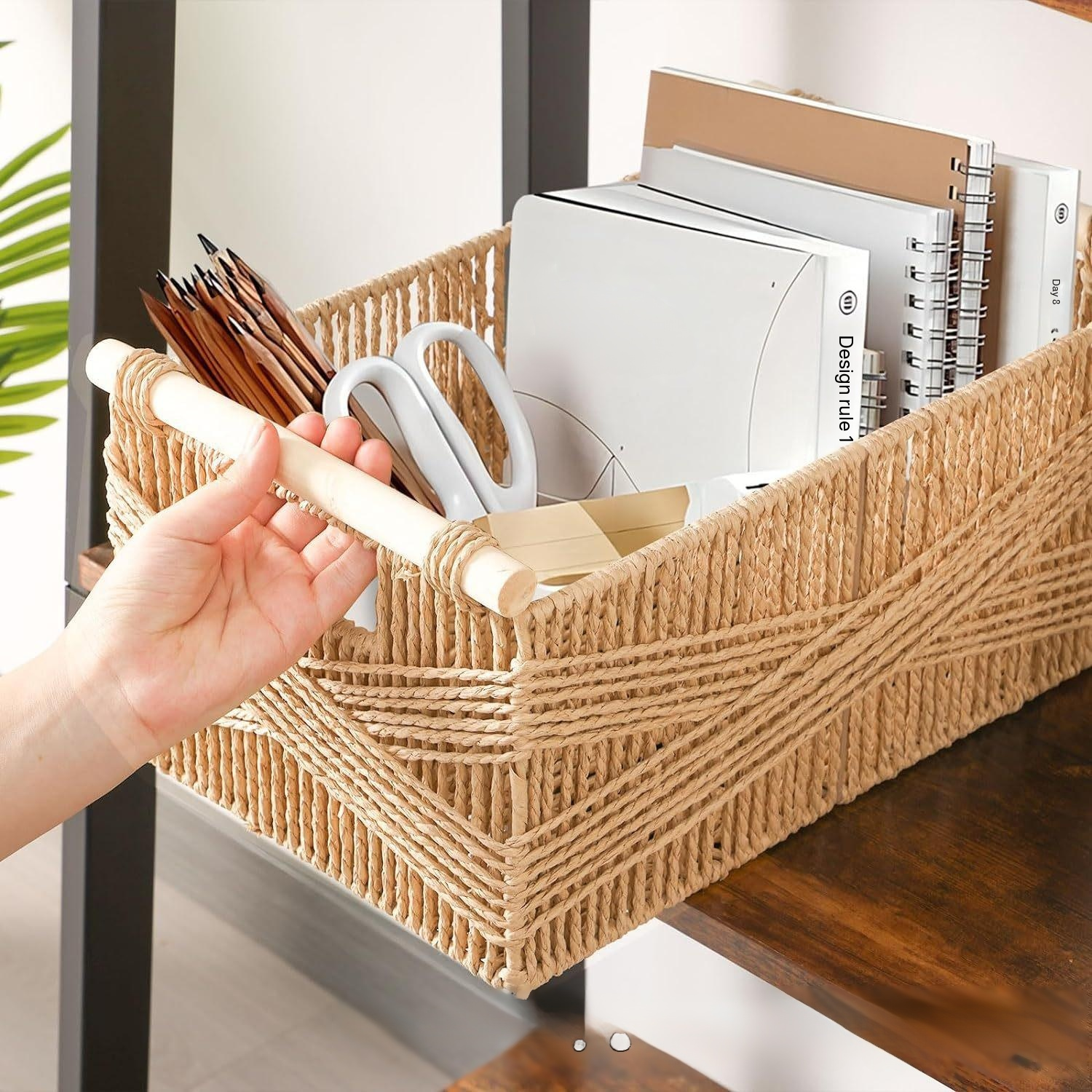 Minimalist Woven Storage Basket for Home Use