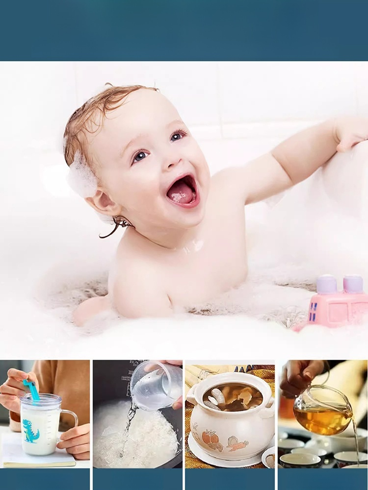 Six-layer household faucet filter, 🚰Removes an additional 99% of bacteria and effectively removes chlorine and heavy metals, meeting public water safety standards.