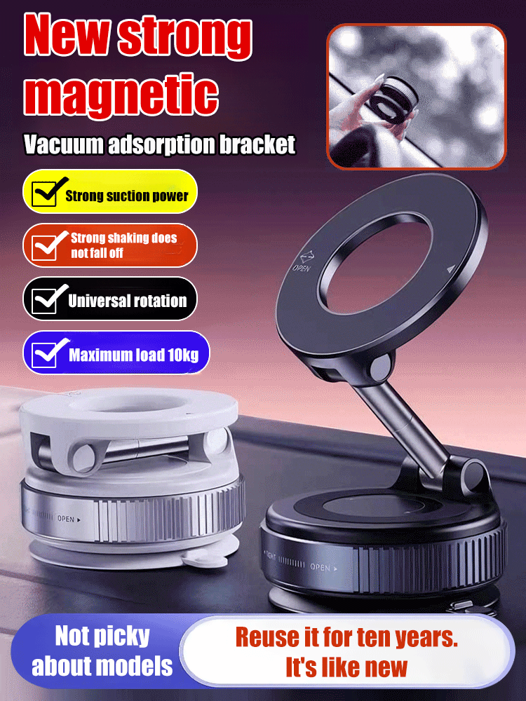 😍New strong magnetic car phone holder. Folds in one second, saving space ✅ Sturdy and leaves no marks; experienced drivers are already using it.