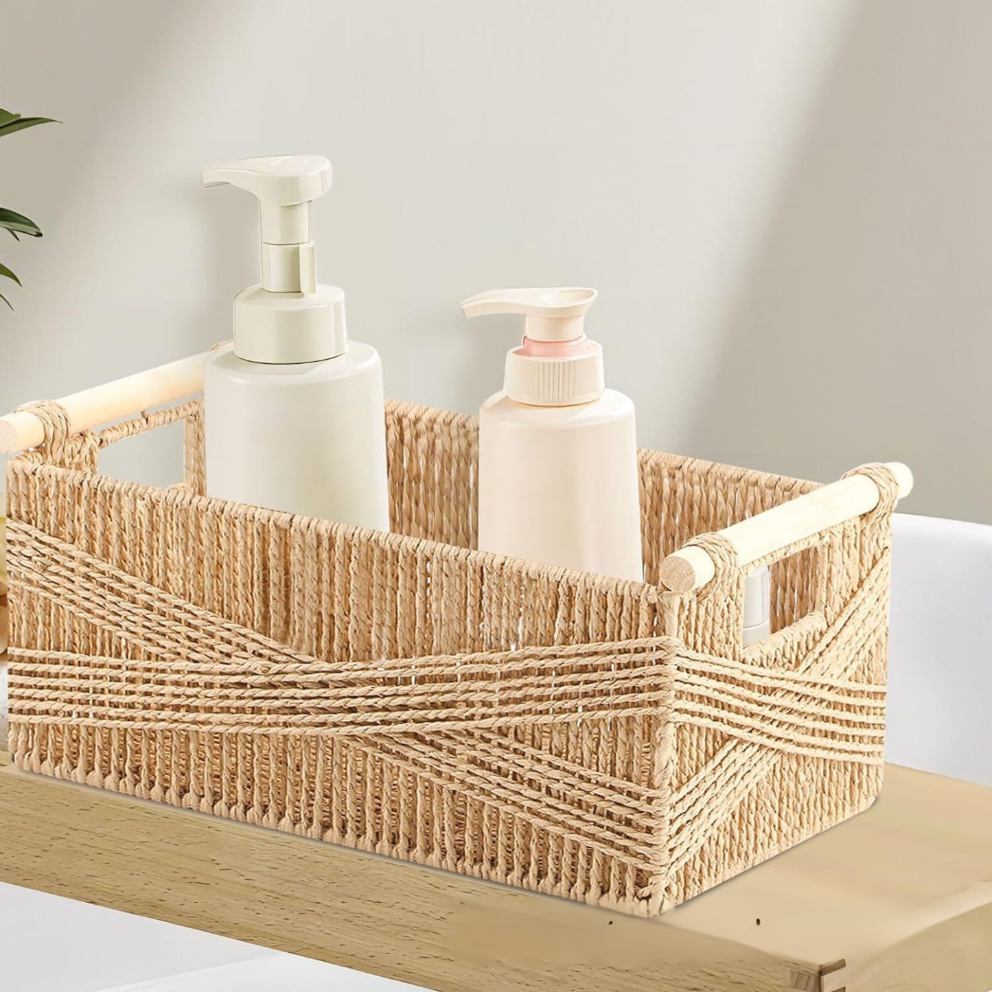 Minimalist Woven Storage Basket for Home Use