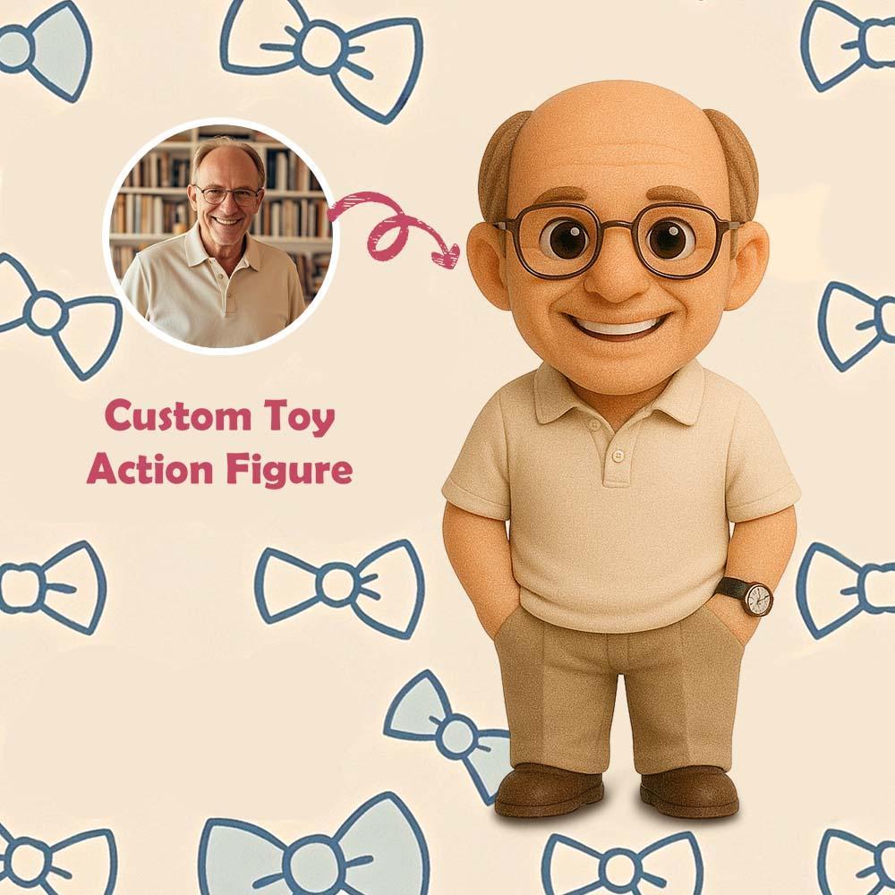 Custom Dad 3D Action Figure from Photo Personalized Toy Figure Custom Action Figure Gifts For Dad