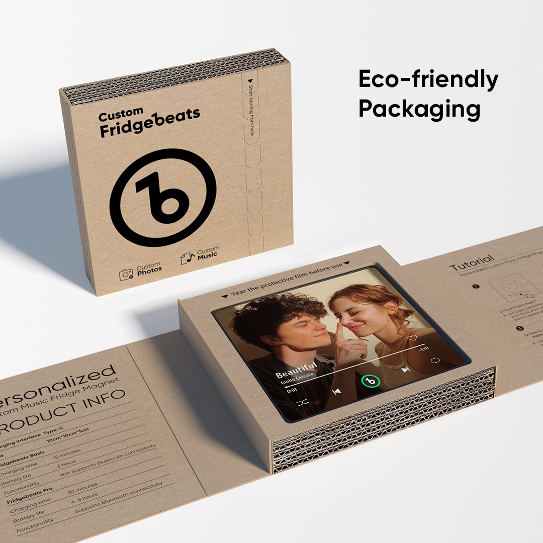 Ímã De Geladeira Musical Personalizado, Novo Modelo 4.5 Com Luz Noturna, Moldura Colorida, Álbum De Música, Ímã De Parede Musical Que Pode Ser Reproduzido, Presentes De Natal. - CustWitPT