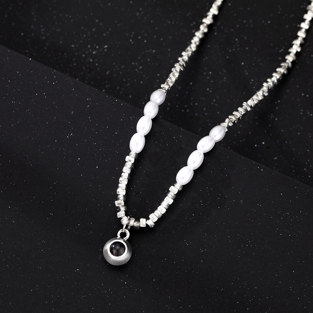 Colar De Foto Personalizado Com Projeção De Joias E Pérolas, Presente De Aniversário Para Ela - CustWitPT