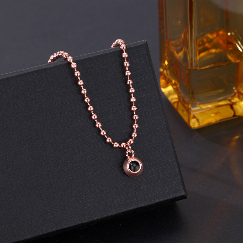 Colar Personalizado Com Foto De Bola E Projeção De Joias, Presente De Aniversário Para Ela - CustWitPT