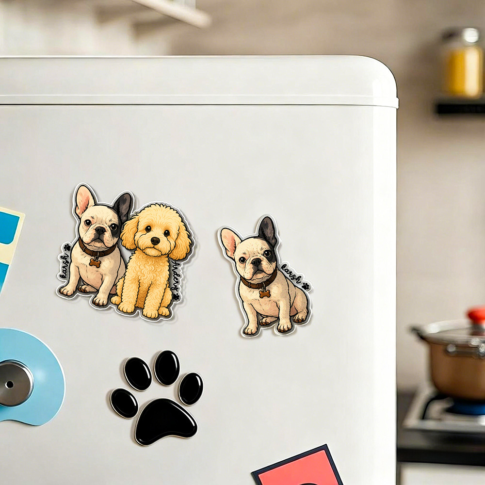 Ímã Acrílico Personalizado de Pet – Presente para Amantes de Cães e Gatos
