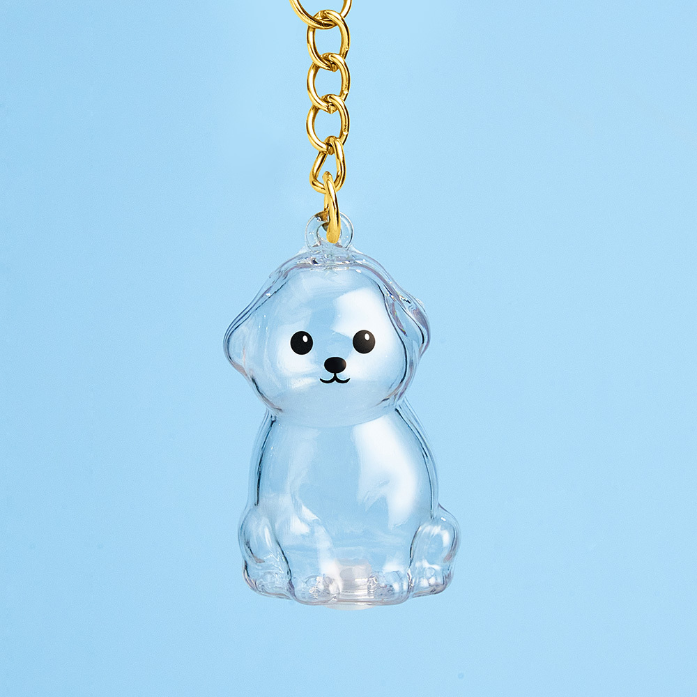 Dog Hair Collector Keychain Bag Charm Memorial Storage Box Sentimental Perfect for Storing Pet Hair Gift for Dog Lovers - CustWit