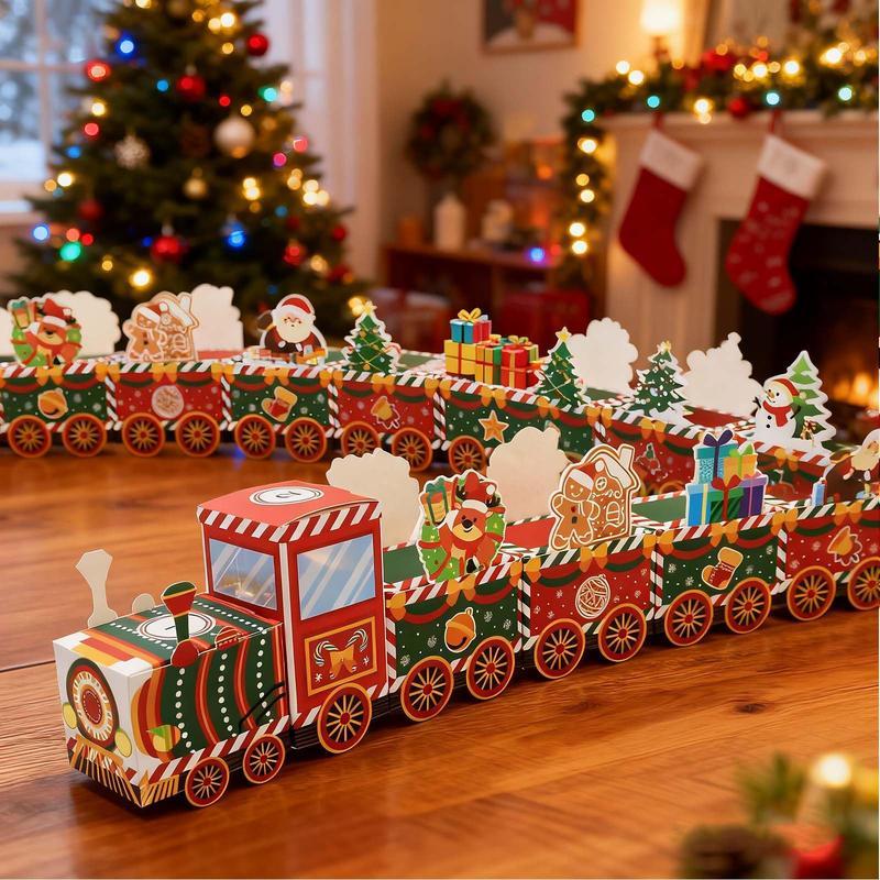 Christmas Countdown Train Advent Calendar – 24 Days Surprise Gift Boxes for Kids & Holiday Decoration