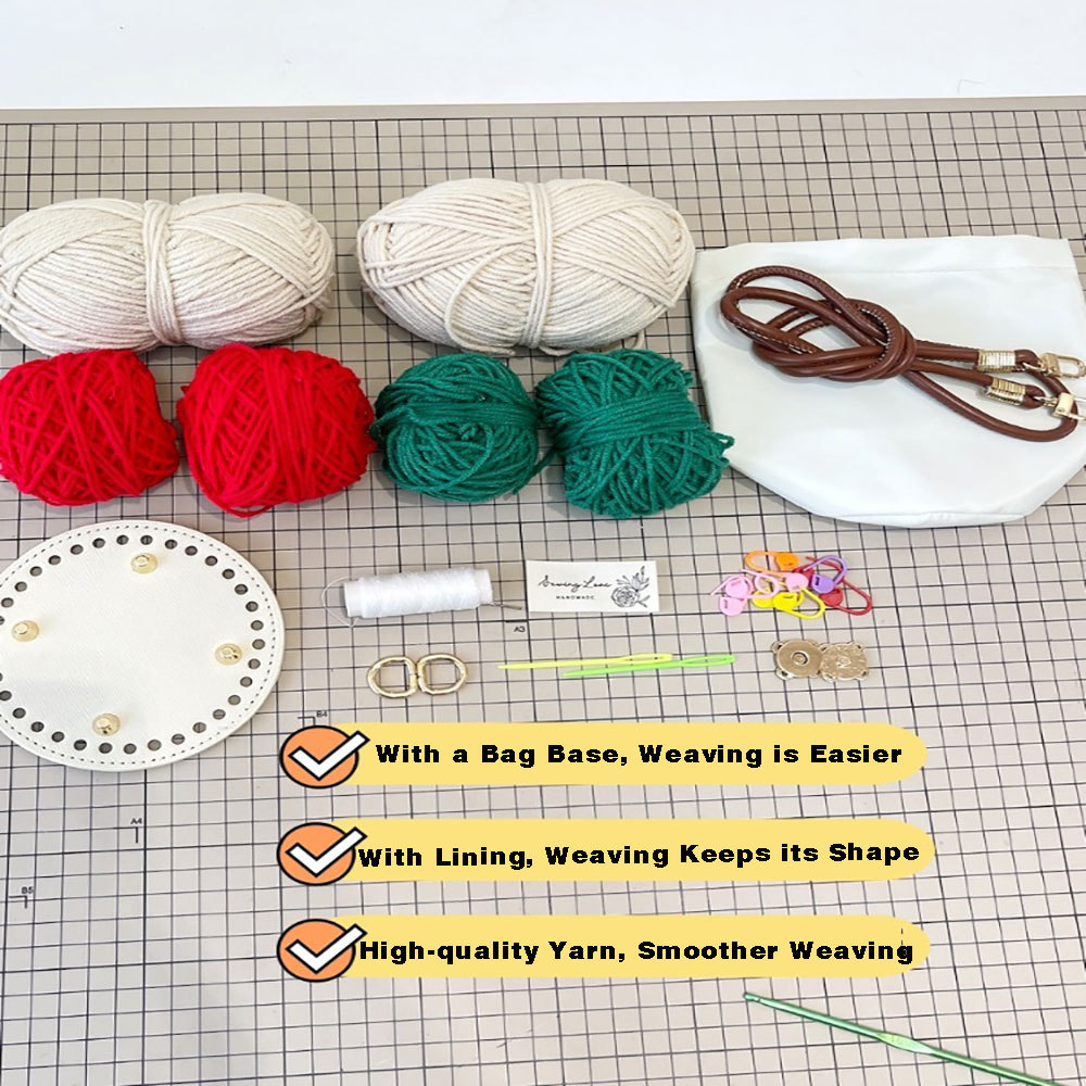 Bolsa De Crochê Feita À Mão Com Rosas – Bolsa De Ombro Floral De Malha, Presente Exclusivo Para Mulheres E Meninas