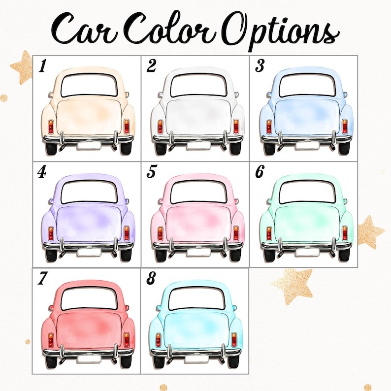 Personalized Just Married Car Ornament, Custom Wedding Keepsake with Names, Newlywed Christmas Gift