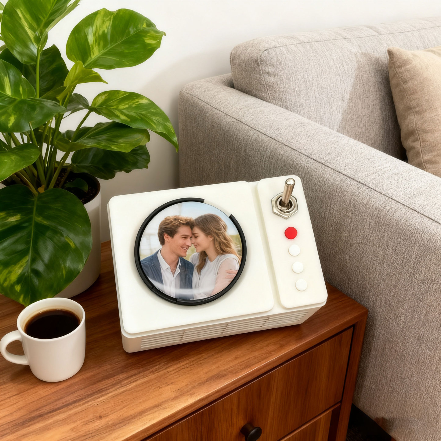 Decoração Personalizada Com Foto Nfc, Toca-discos Retrô Personalizado, Presente Romântico Para Entes Queridos