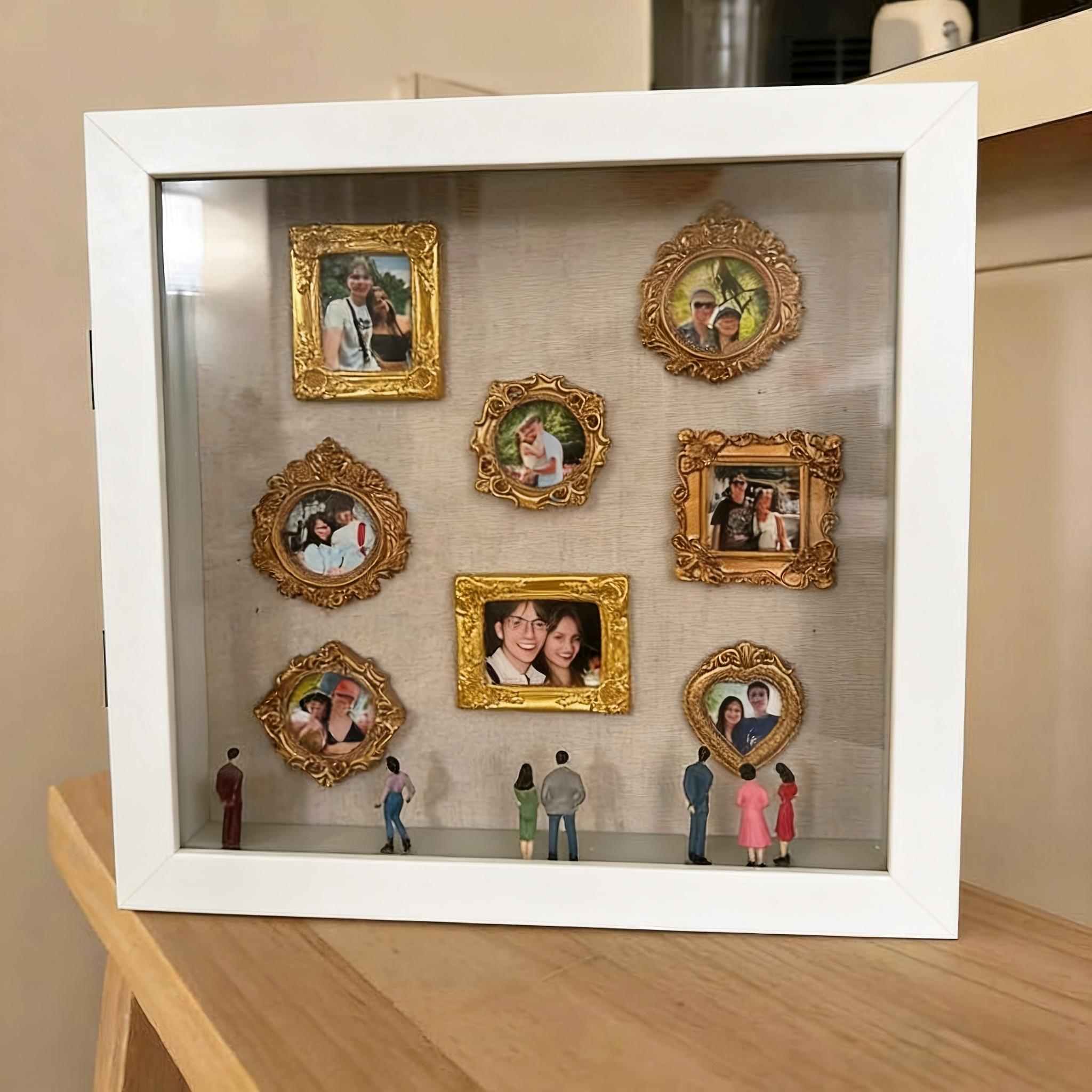 Miniatura De Museu Dos Eua Em Caixa De Sombras | Decoração Barroca Vintage Para Fotos