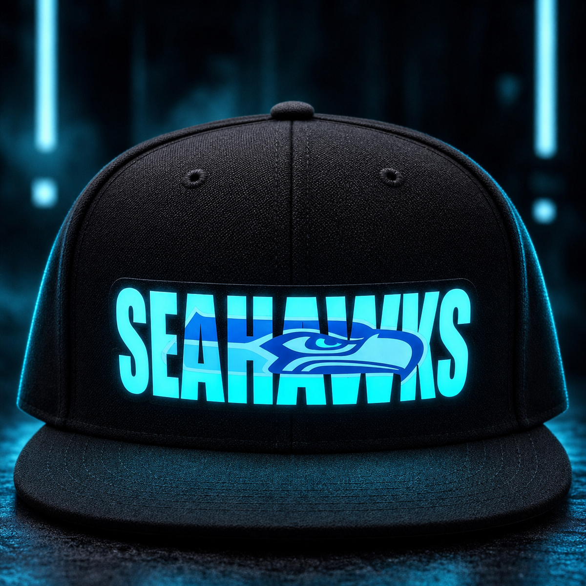 Football Fan LED Light-Up Snapback Cap