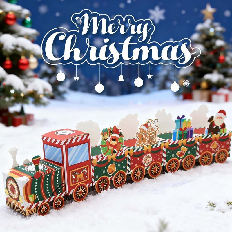 Christmas Countdown Train Advent Calendar – 24 Days Surprise Gift Boxes for Kids & Holiday Decoration