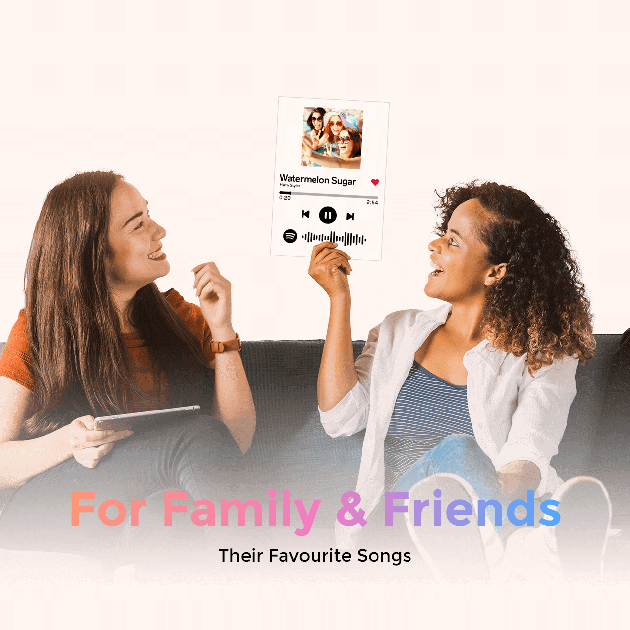 Capa De Álbum De Arte Em Vidro Spotify, Placa Musical Personalizada, Presente De Aniversário Para Namorado - CustWitPT