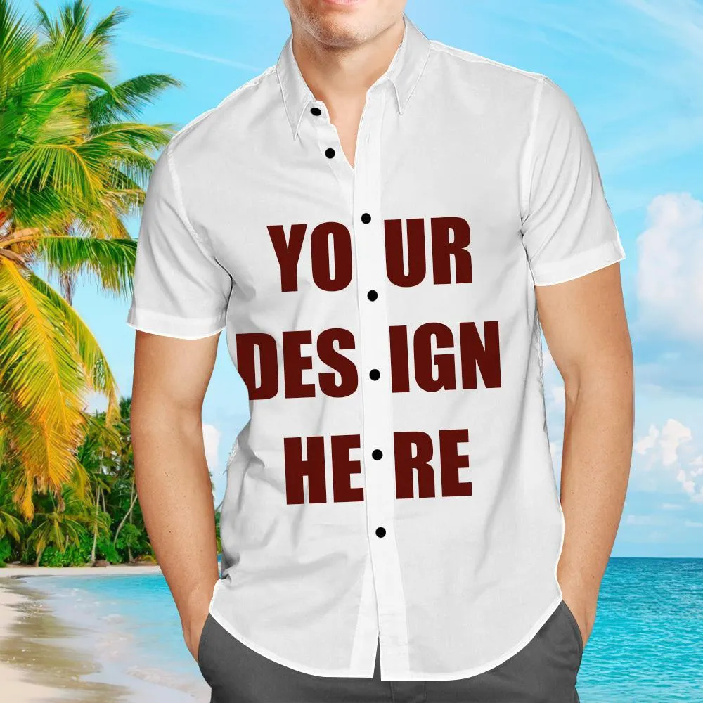 Camisa Havaiana Tema Portugal – Camisa Masculina De Manga Curta Com Botões De Praia Personalizada