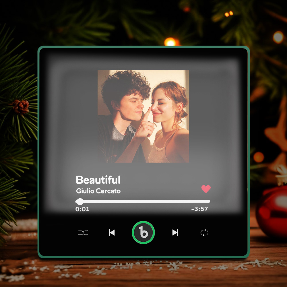 Ímã De Geladeira Musical Personalizado, Novo Modelo 4.5 Com Luz Noturna, Moldura Colorida, Álbum De Música, Ímã De Parede Musical Que Pode Ser Reproduzido, Presentes De Natal. - CustWitPT