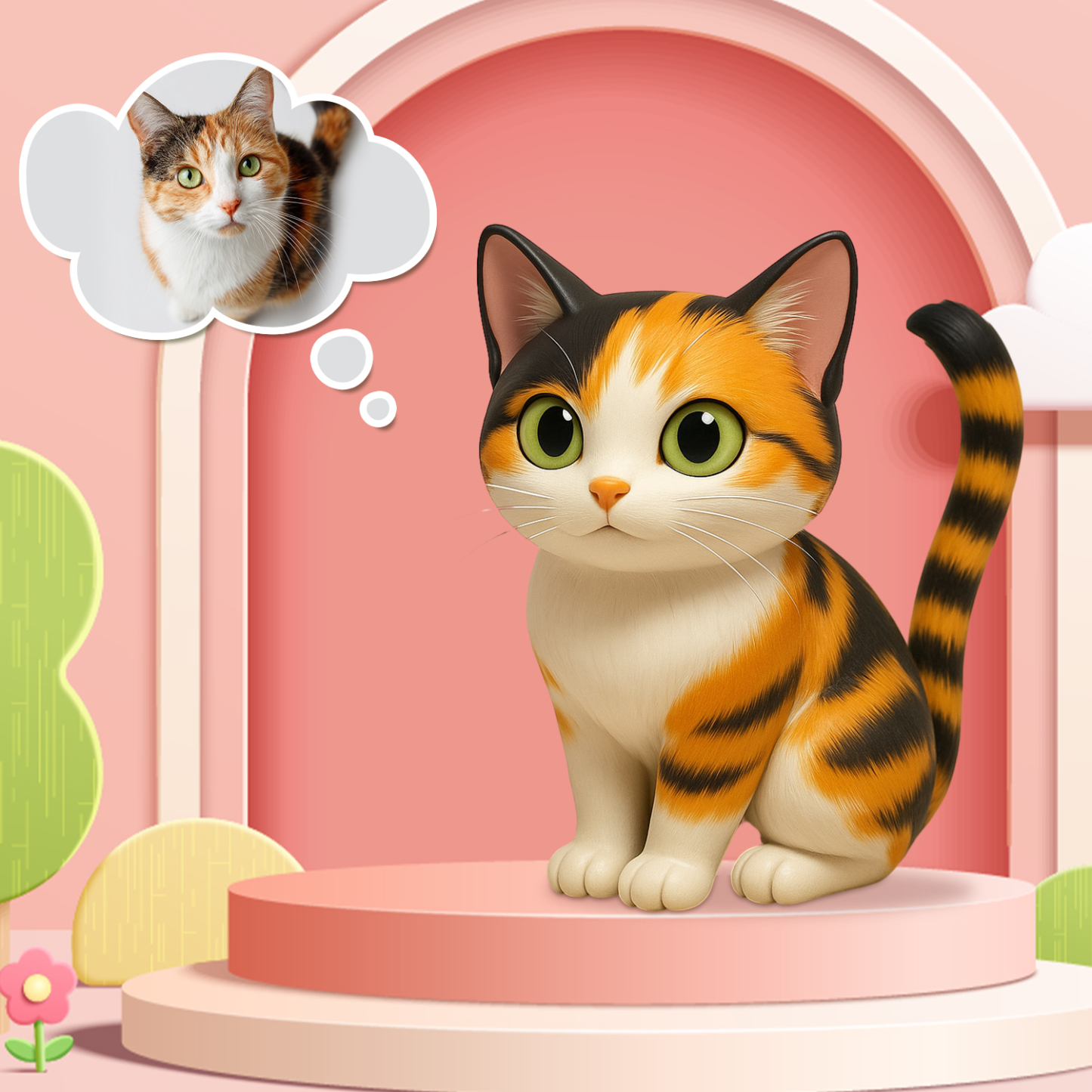 Custom 3D Figure from Your Photo Frame the Memory Personalized 3D Figure with Photo Frame