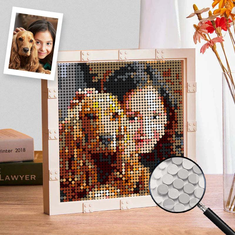 Mosaic Pixel Frames Custom Photo Art Home Decor Best Christmas Gifts - CustWit