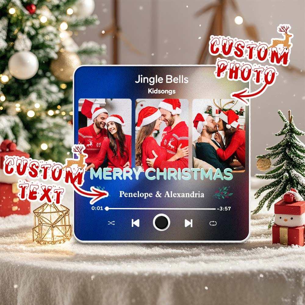 Customized Music Fridge Magnet Personalized Fridge Magnet With Photo for Creative Christmas Gift