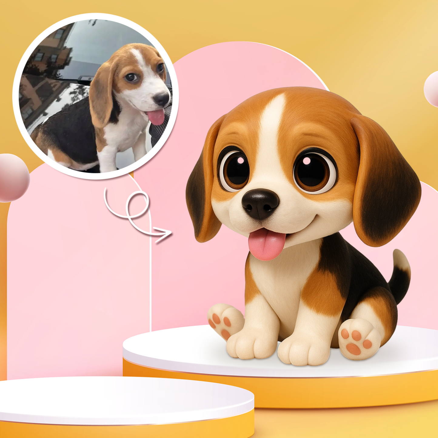 Custom 3D Figure from Your Photo Frame the Memory Personalized 3D Figure with Photo Frame