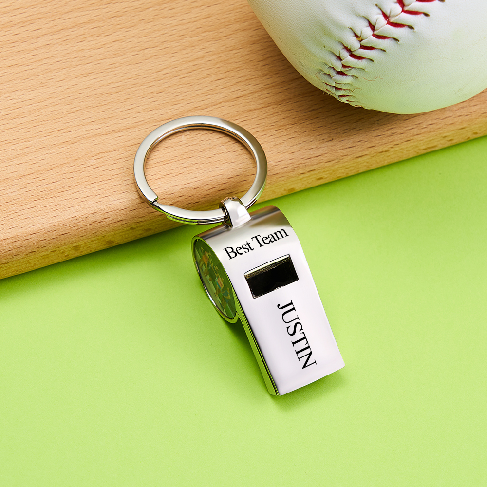 Chaveiro Apito Personalizado com Foto e Texto