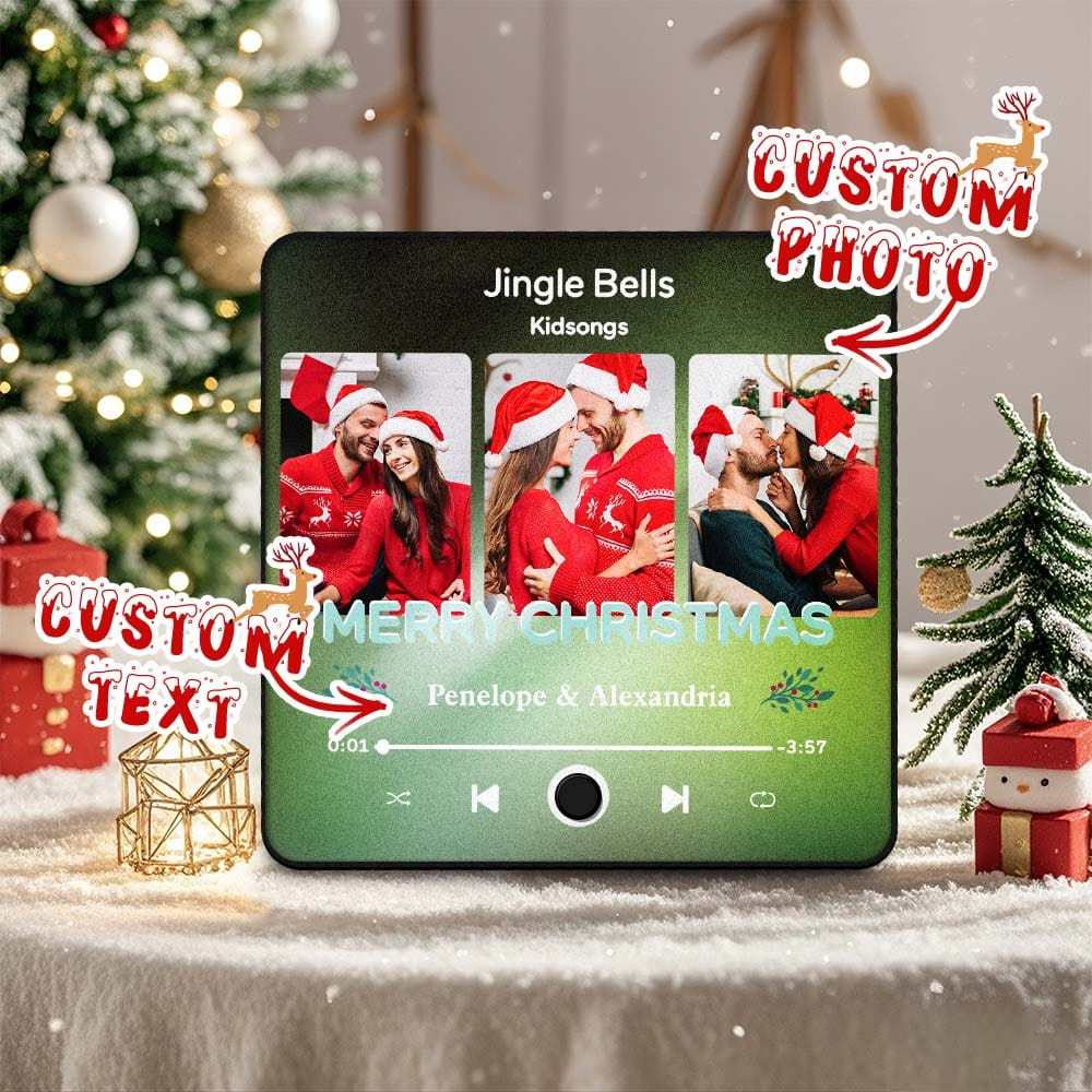 Customized Music Fridge Magnet Personalized Fridge Magnet With Photo for Creative Christmas Gift