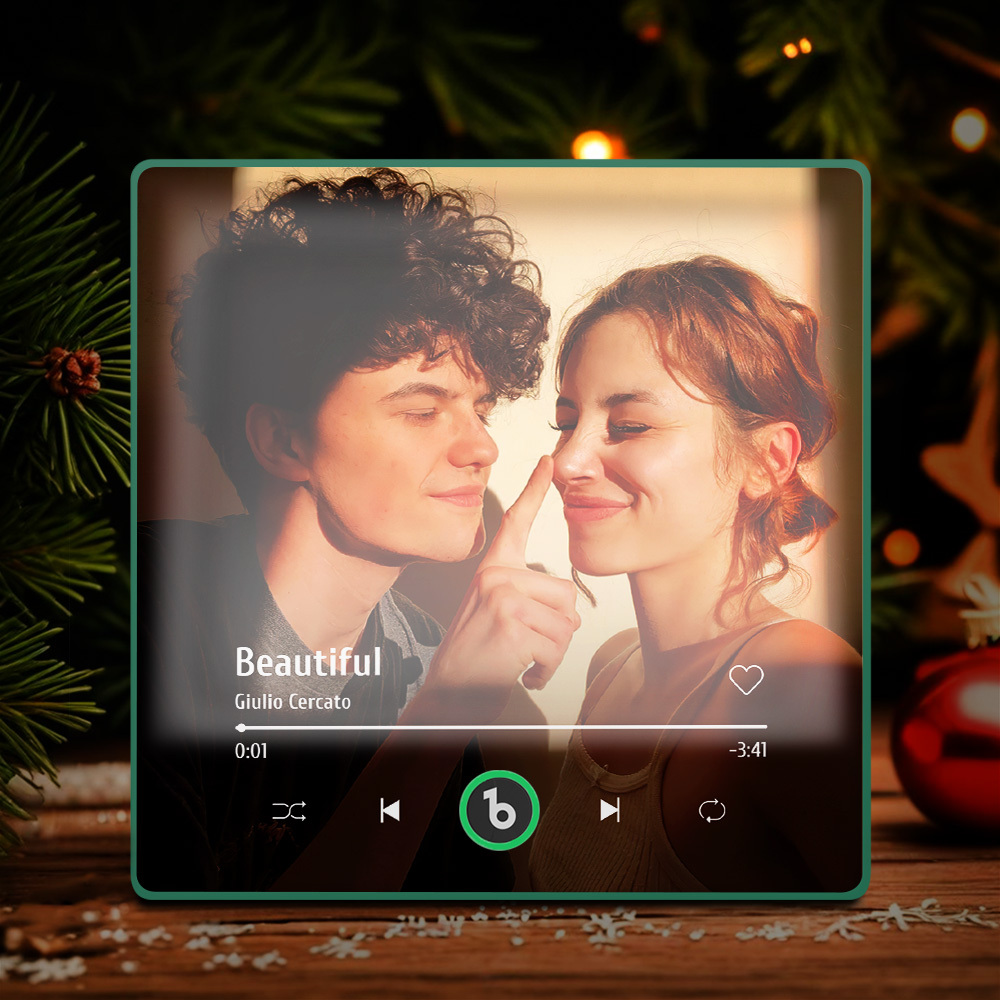 Ímã De Geladeira Musical Personalizado, Novo Modelo 4.5 Com Luz Noturna, Moldura Colorida, Álbum De Música, Ímã De Parede Musical Que Pode Ser Reproduzido, Presentes De Natal. - CustWitPT