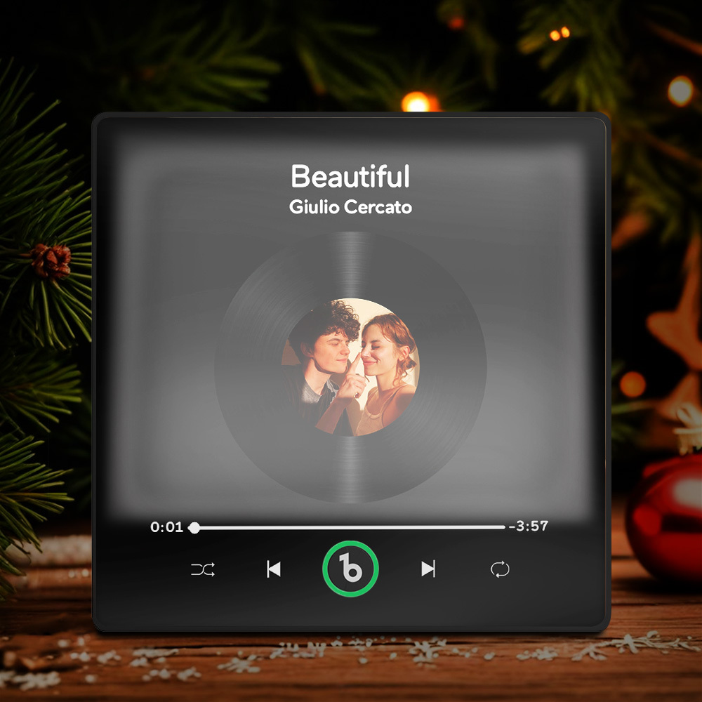 Ímã De Geladeira Musical Personalizado, Novo Modelo 4.5 Com Luz Noturna, Moldura Colorida, Álbum De Música, Ímã De Parede Musical Que Pode Ser Reproduzido, Presentes De Natal. - CustWitPT