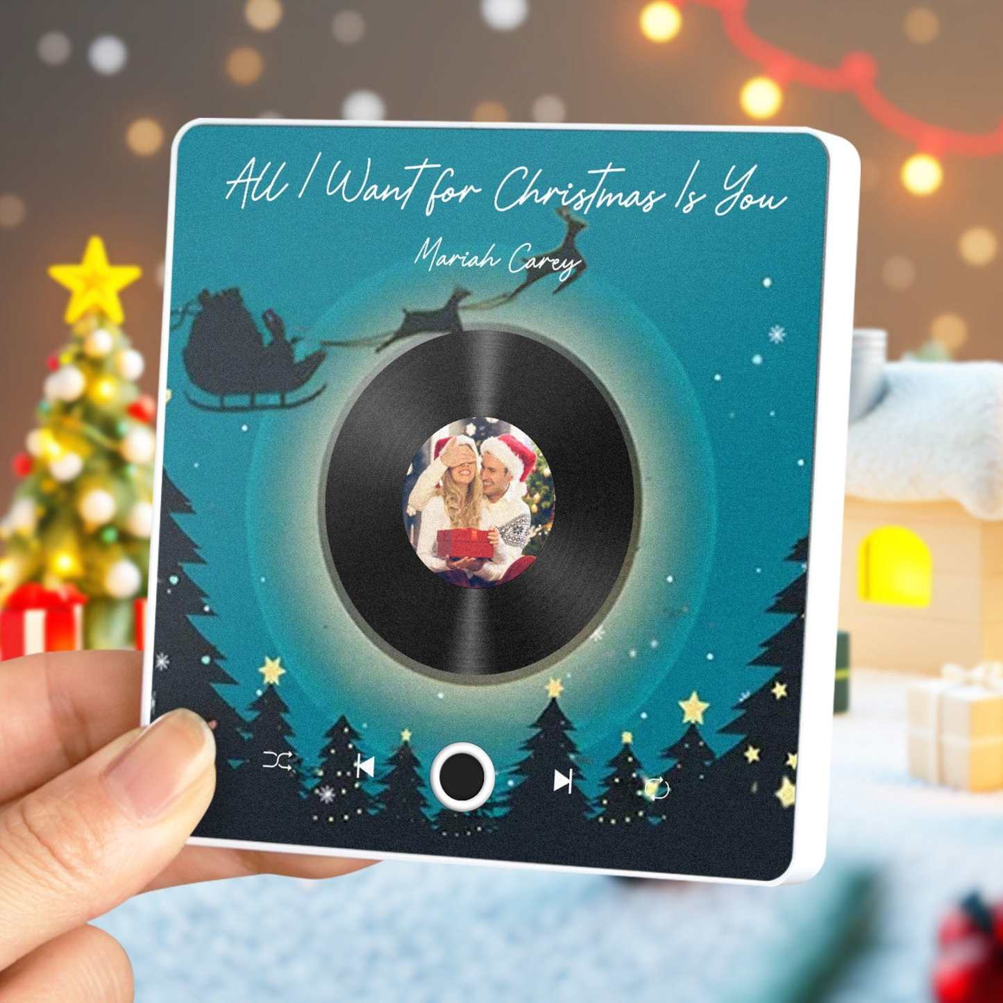 Customized Music Fridge Magnet Personalized Fridge Magnet With Photo for Creative Christmas Gift