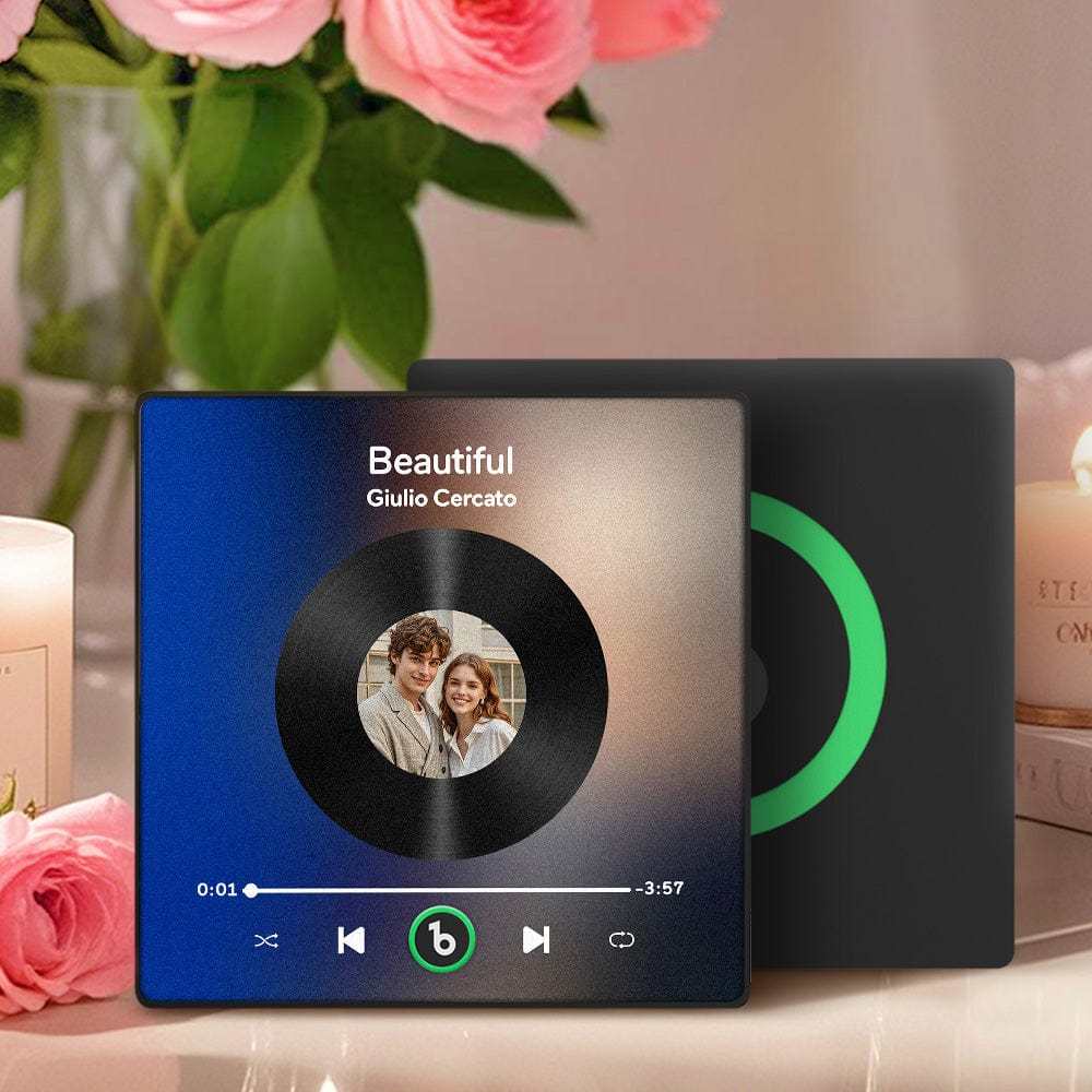 Ímã De Geladeira Musical Personalizado, Álbum De Fotos, Ímã De Geladeira Com Música Cantando, Adesivo De Parede Com Movimento Musical Que Pode Ser Tocado, Presente De Dia Dos Namorados - CustWitPT