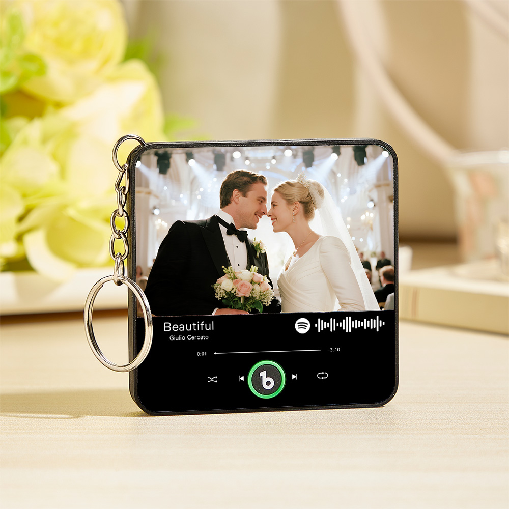 Chaveiro Ímã De Geladeira Personalizado Com Música - Chaveiro Ímã De Geladeira Personalizado Com Álbum Do Spotify - Presente De Aniversário Para Ele