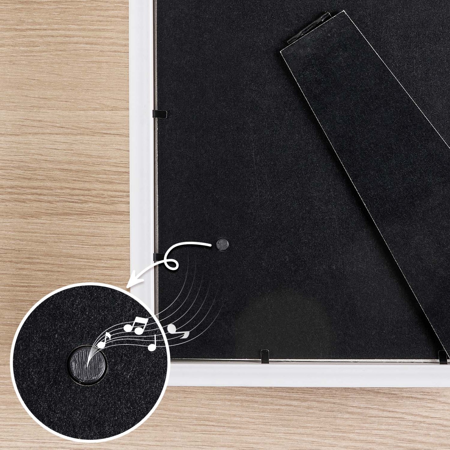 Custom Flowers Song Frame with Real Moon Phase Can Play Music Anniversary Calendar Gift for Her - CustWitUK