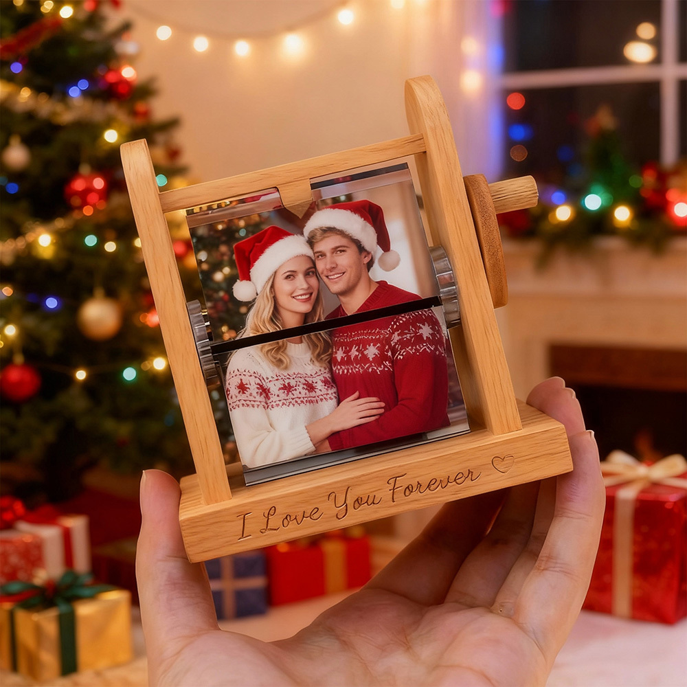 Álbum De Fotos Personalizado Com 16 Fotos, Exclusivo, Com Manivela, Perfeito Para Presentear O Pai, A Mãe, Em Casamentos, Aniversários E No Natal. - CustWitPT