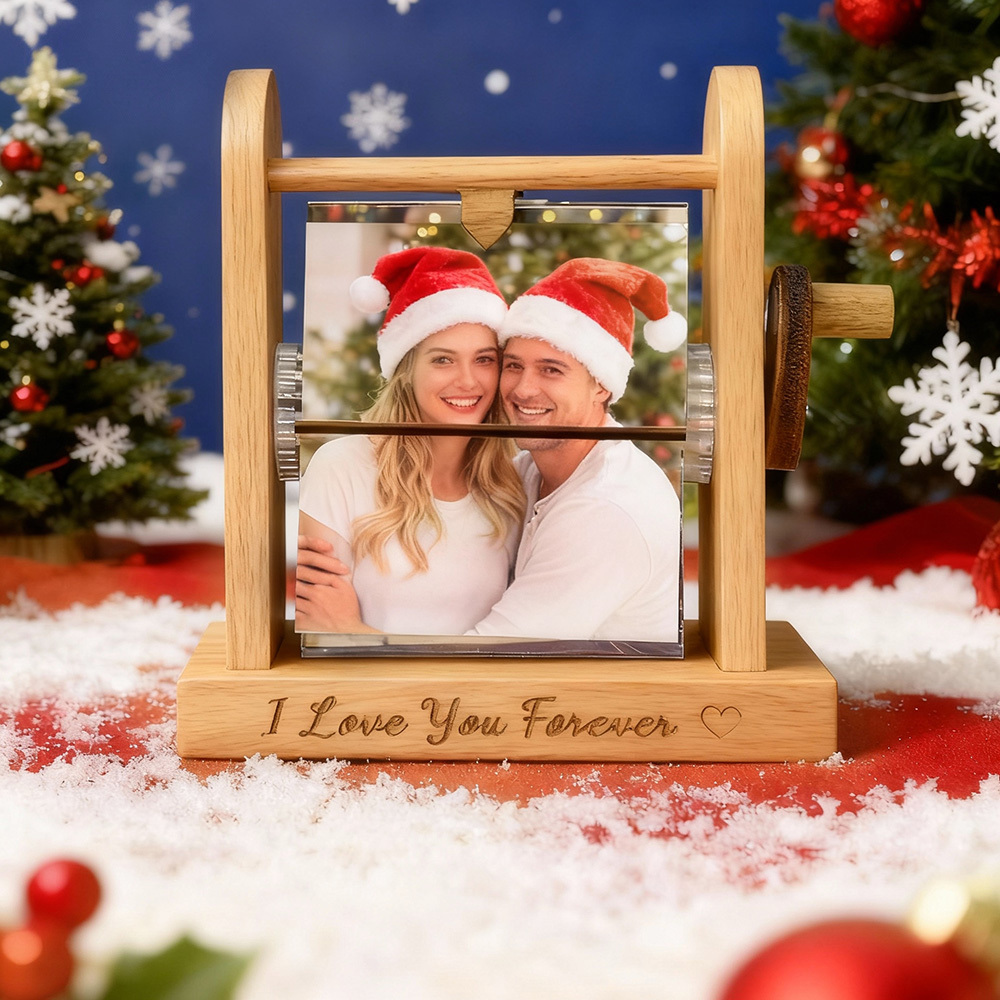 Álbum De Fotos Personalizado Com 16 Fotos, Exclusivo, Com Manivela, Perfeito Para Presentear O Pai, A Mãe, Em Casamentos, Aniversários E No Natal. - CustWitPT