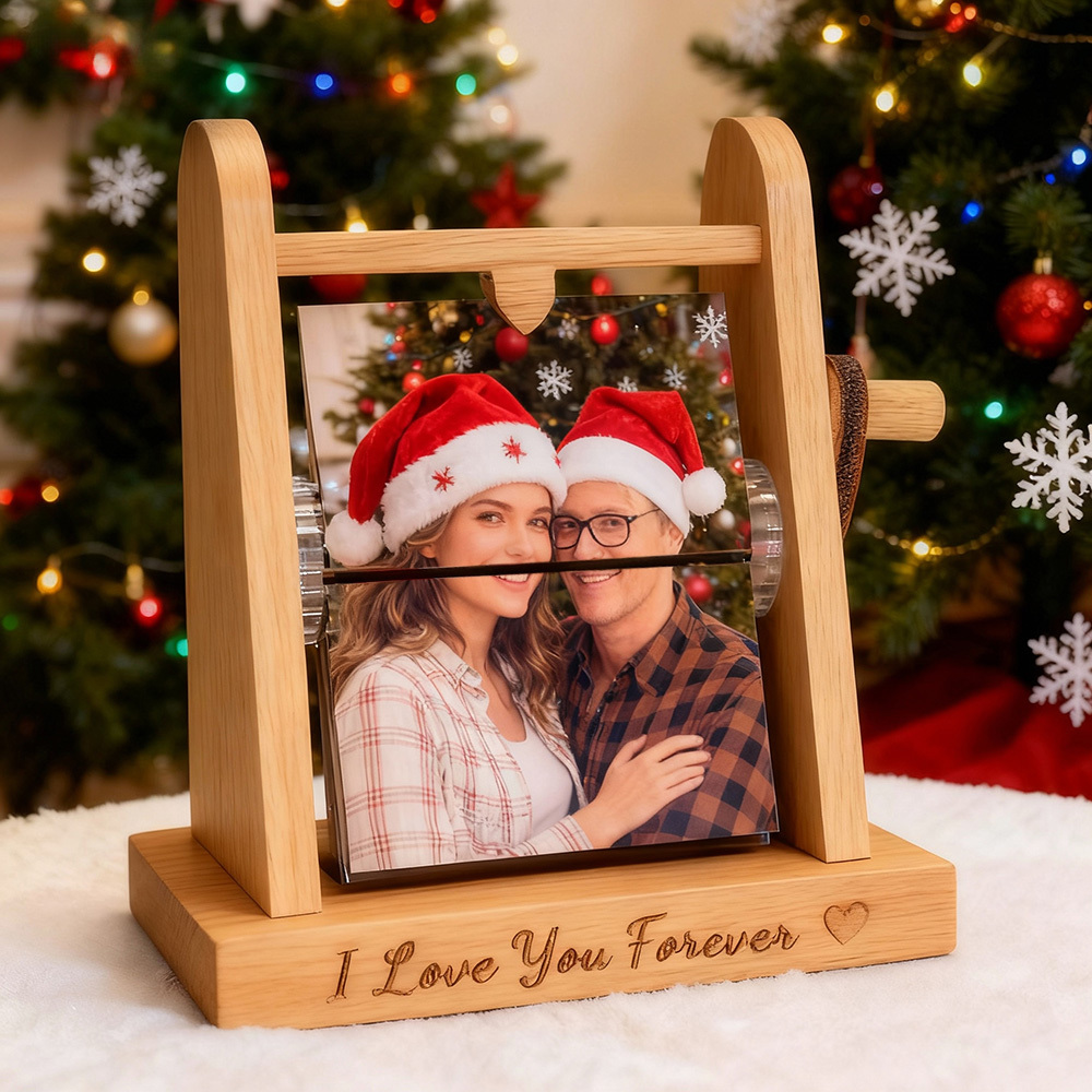 Álbum De Fotos Personalizado Com 16 Fotos, Exclusivo, Com Manivela, Perfeito Para Presentear O Pai, A Mãe, Em Casamentos, Aniversários E No Natal. - CustWitPT