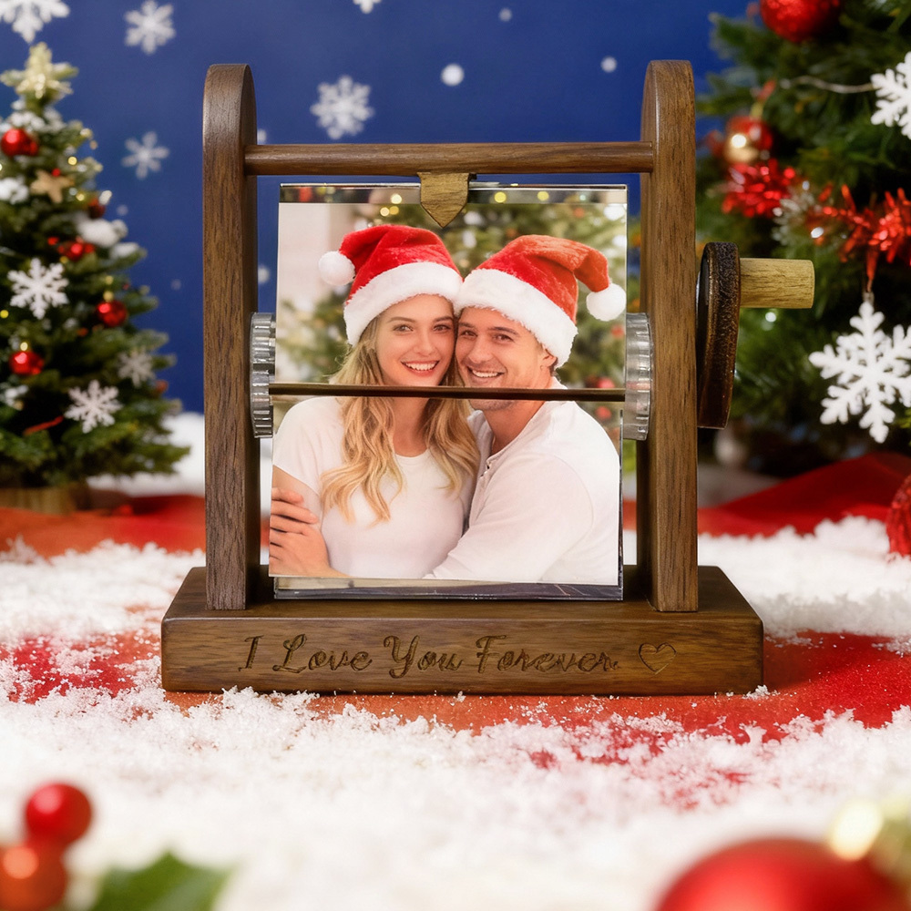 Álbum De Fotos Personalizado Com 16 Fotos, Exclusivo, Com Manivela, Perfeito Para Presentear O Pai, A Mãe, Em Casamentos, Aniversários E No Natal. - CustWitPT