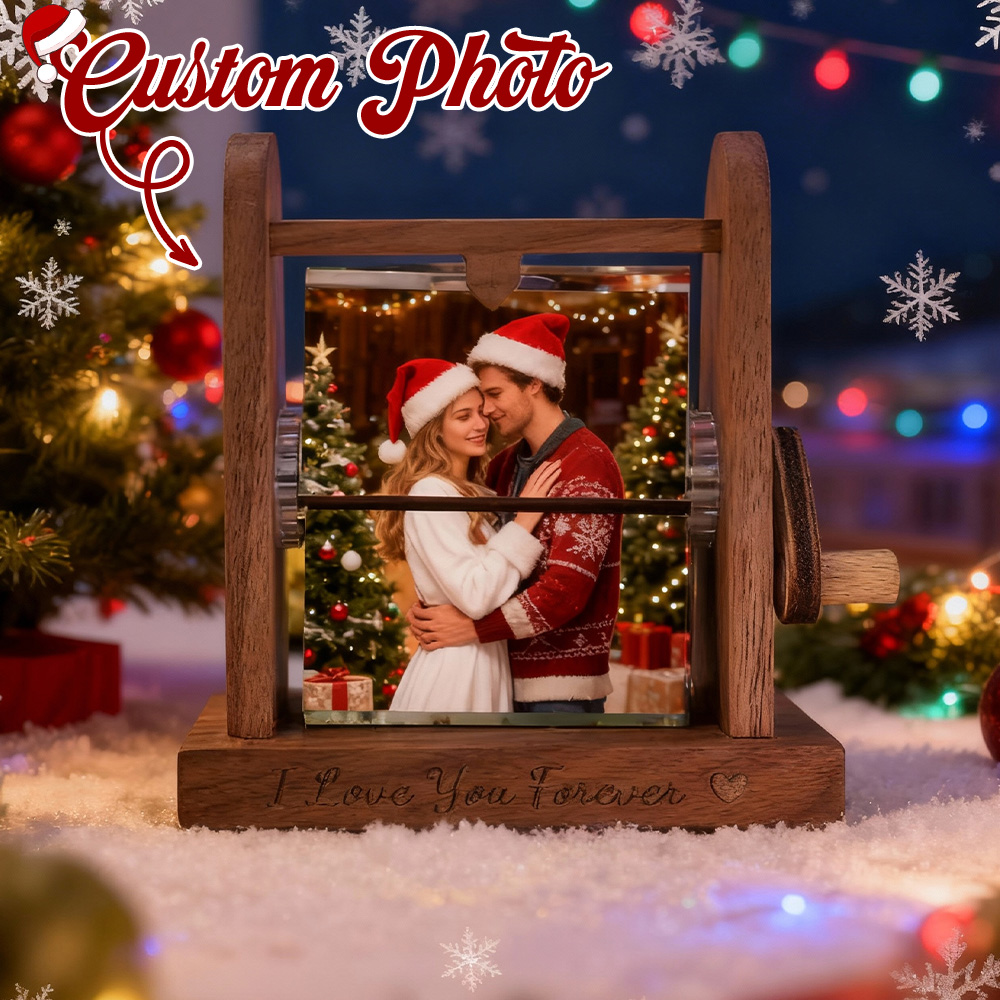 Álbum De Fotos Personalizado Com 16 Fotos, Exclusivo, Com Manivela, Perfeito Para Presentear O Pai, A Mãe, Em Casamentos, Aniversários E No Natal.