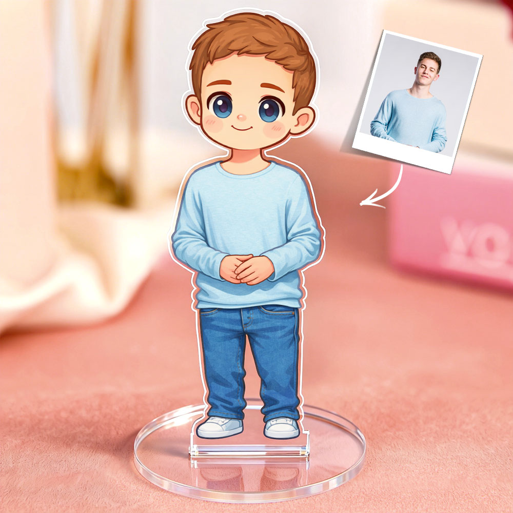 Personalizado Dos Desenhos Animados Acrílico Standee Personalizado Foto Presente Anime Estilo Exibição Decoração Presente Perfeito Para A Família Para O Casal
