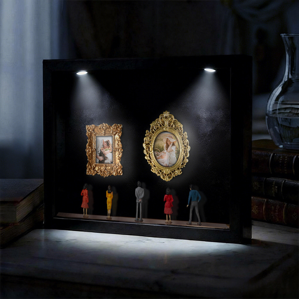 Miniatura De Museu Dos Eua Em Caixa De Sombras | Decoração Barroca Vintage Para Fotos