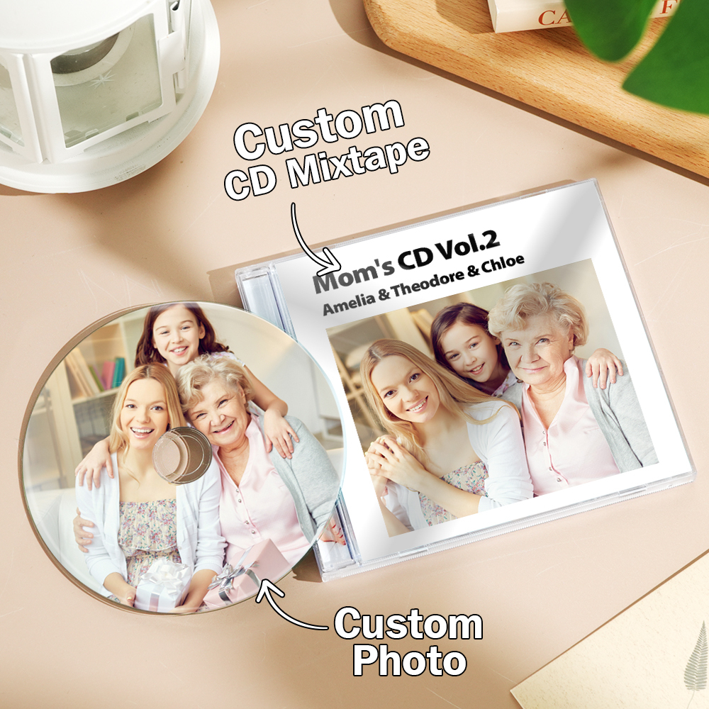 Cd De Memórias Personalizado Para Pai E Filho, Mixtape Com 5/16 Faixas Em Estojo De Joias, Presente Exclusivo Para O Dia Dos Pais - CustWitPT