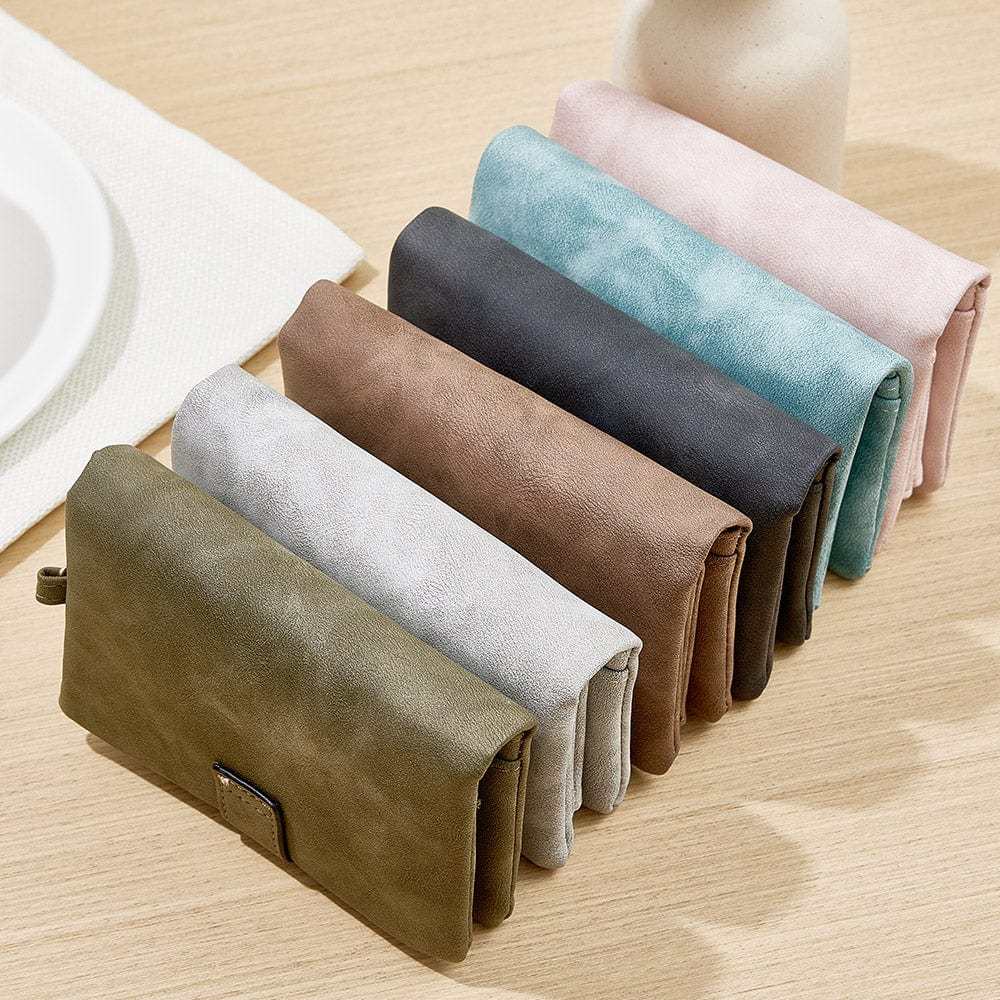 Carteira De Couro Personalizada Com Três Dobras Em Formato De Borboleta E Porta-moedas, Presente Personalizado Para O Dia Das Mães Para Mulheres - CustWitPT