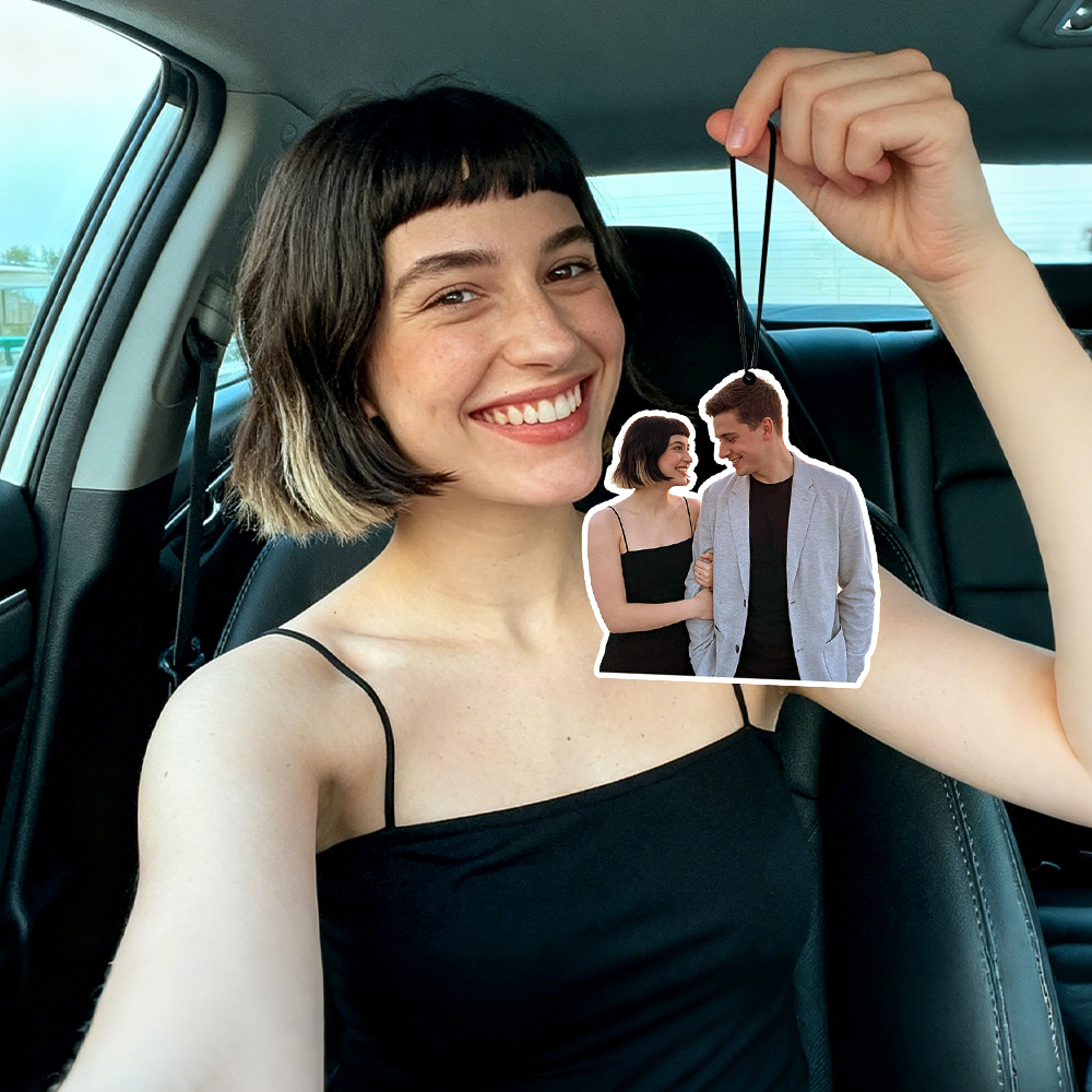 Ambientador De Carro Com Foto Personalizada Presente De Casal Personalizado Ambientador De Ar Personalizado Presente De Natal