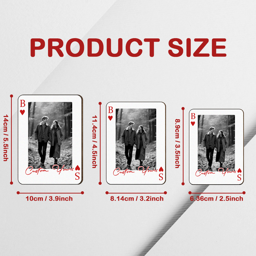 Clipe de Visor com Foto Estilo Cartas – Presente Romântico de Dia dos Namorados