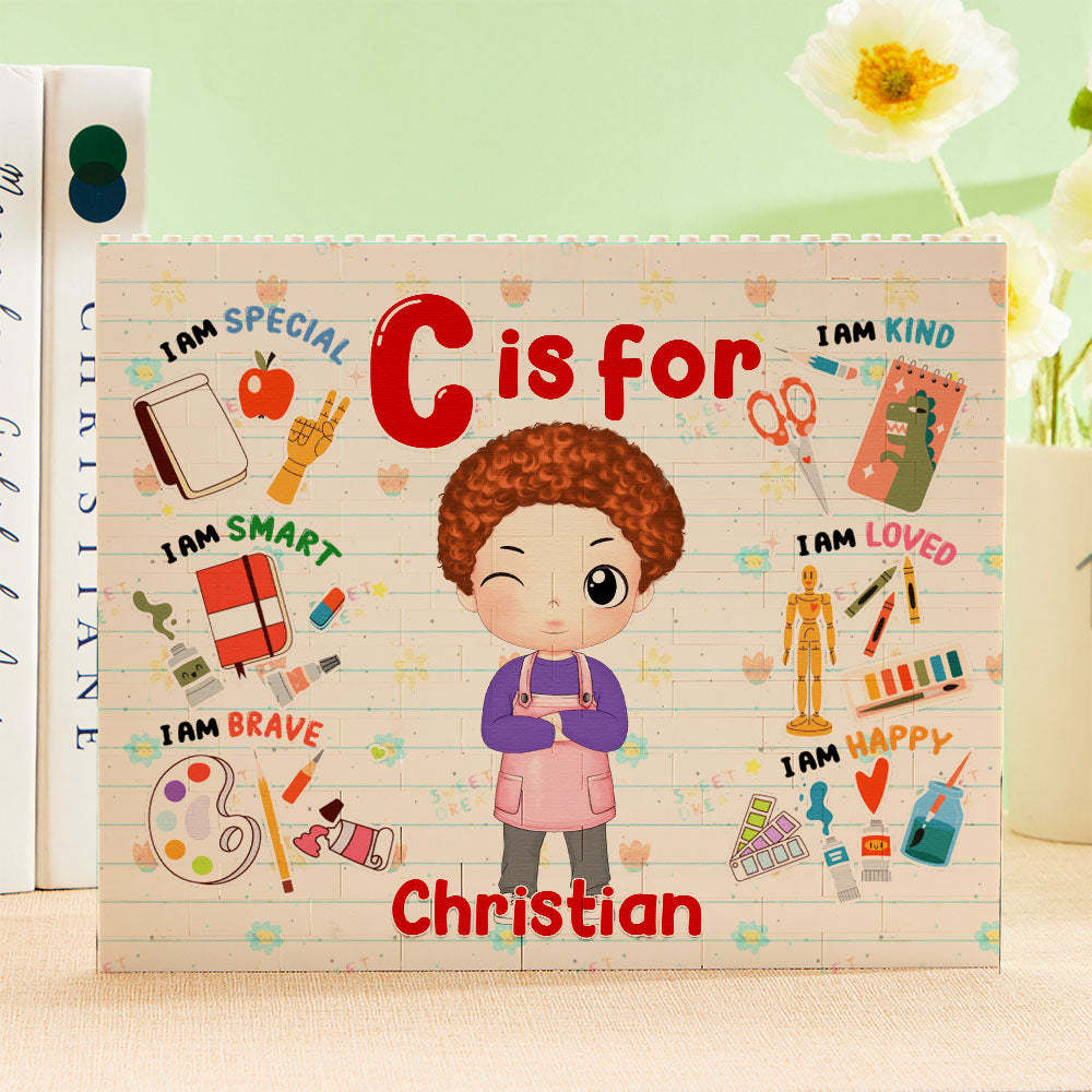 Personalized Horizontal Building Brick My Dream Job Block Birthday Gift For Kids - CustWit