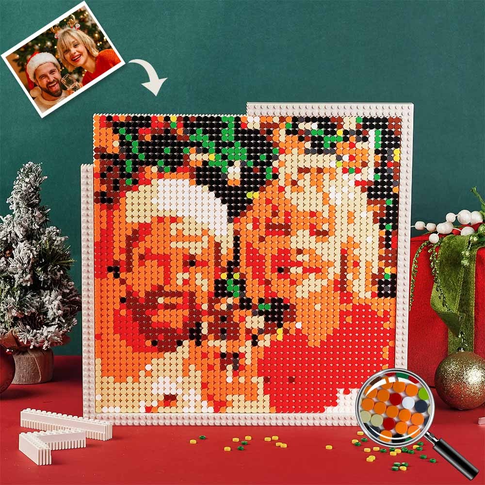 Mosaic Pixel Frames Custom Photo Art Home Decor Best Christmas Gifts - CustWit