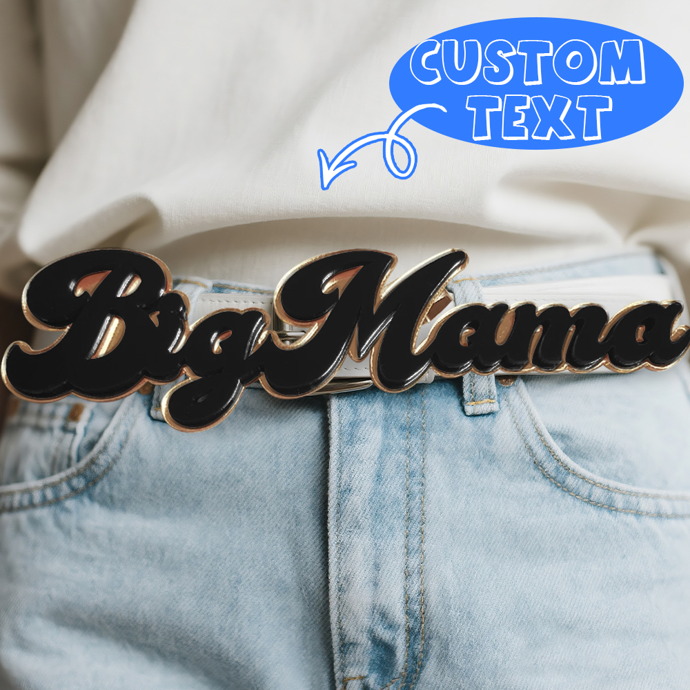 Fivela De Cinto Com Placa De Identificação Personalizada, Fecho De Cinto Personalizado, Clipe De Cinto Impressionante - CustWitPT