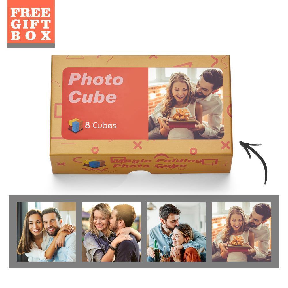 Moldura Para Fotos Com Várias Fotos Coloridas, Cubo Mágico, Presentes Para Casais - CustWitPT