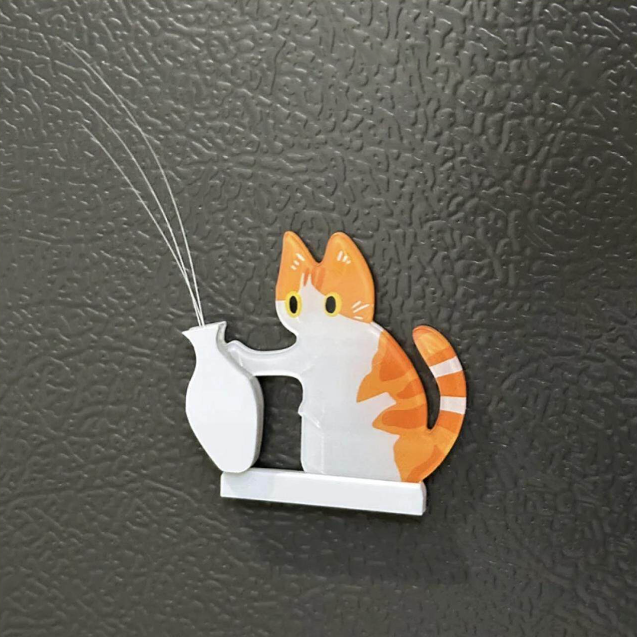 Coletor De Bigode De Gato Feito à Mão – Suporte Magnético Acrílico Para Geladeira | Mini Lembrança, Lembrança Para Animais De Estimação, Presente Para Amantes De Gatos - CustWitPT