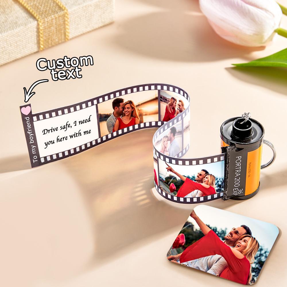 Camera Roll Keychain Drive Safe Film Keychain Gifts for Couple - CustWitUK